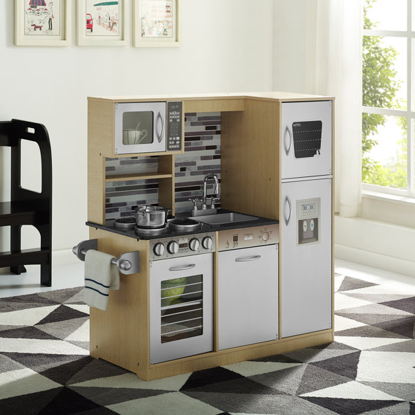 Naomi Home Play Kitchen Set for Kids Kitchen Playset Toy Kitchen Set Wooden Kids Play Kitchen